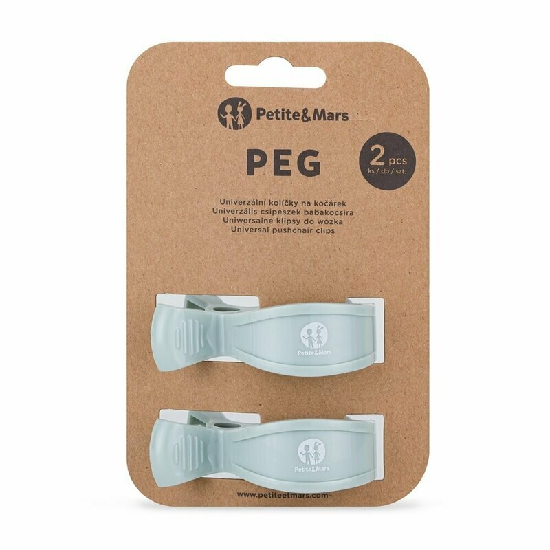Petite&Mars Set 2 clesti multifunctionali pentru carucior PetiteMars Turcoaz