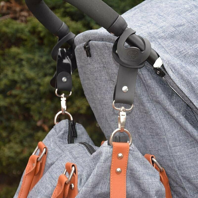 Petite&Mars Set 2 clesti universali din silicon pentru carucior PetiteMars Negru