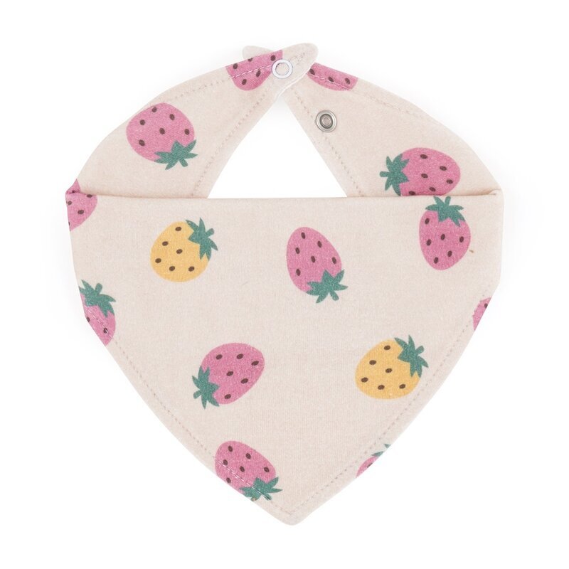 Petite&Mars Set bavete bandana PetiteMars Luke BejRoz 2 bucati bumbac natural reglabila cu capse 3 luni+