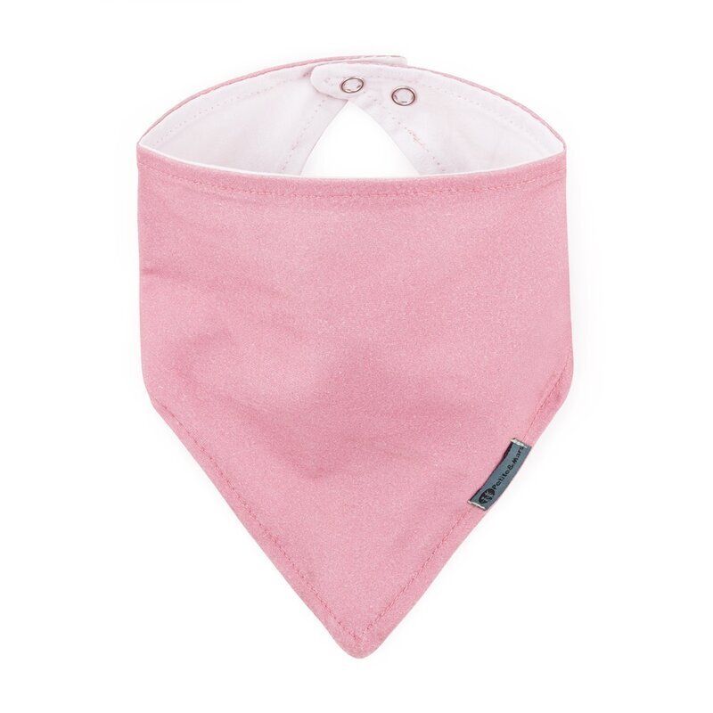 Petite&Mars Set bavete bandana PetiteMars Luke BejRoz 2 bucati bumbac natural reglabila cu capse 3 luni+