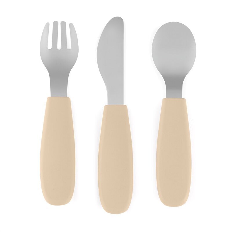 Petite&Mars Set complet tacamuri PetiteMars TakeMatch din silicon si otel inoxidabil fara BPA 12 luni+ Bej