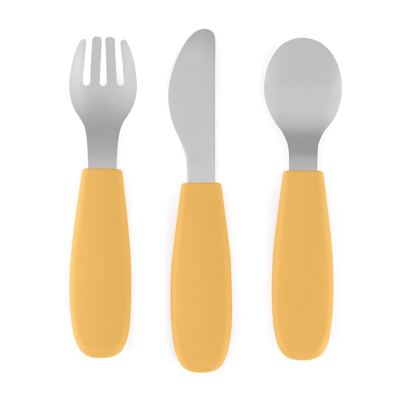 Petite&Mars Set complet tacamuri PetiteMars TakeMatch din silicon si otel inoxidabil fara BPA 12 luni+ Ocru