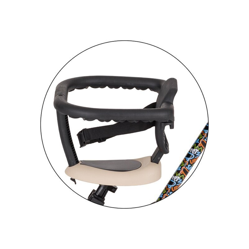 Petite&Mars Tricicleta pentru copii PetiteMars City Beat Turbo editie limitata 5 in 1 multifunctionala vehicul de impins bicicleta cufara pedale maner de ghidaj
