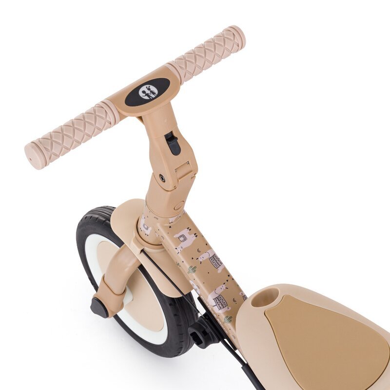 Petite&Mars Tricicleta pentru copii PetiteMars Turbo Llama Vibes editie limitata 5 in 1 multifunctionala cu maner de ghidaj roti din cauciuc greutate admisa 25 kg 1.5-5 ani