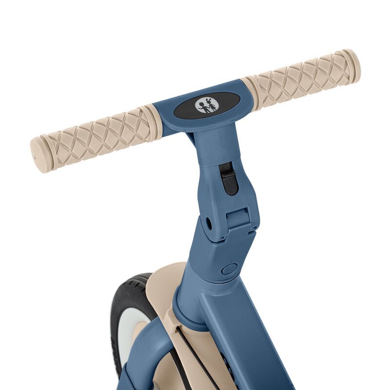 Petite&Mars Tricicleta pentru copii PetiteMars Turbo Ocean Blue 5 in 1 Multifunctionala Vehicul de impins Bicicleta cufara pedale Cu maner de ghidaj Detasabil Roti din cauciuc Pana la 25 kg 1.5-5 ani