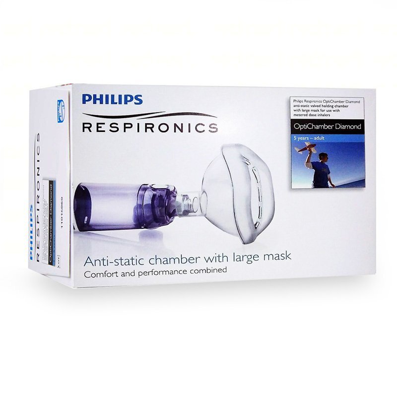 Philips Respironics Camera de inhalare Optichamber Diamond masca 5 ani - adulti