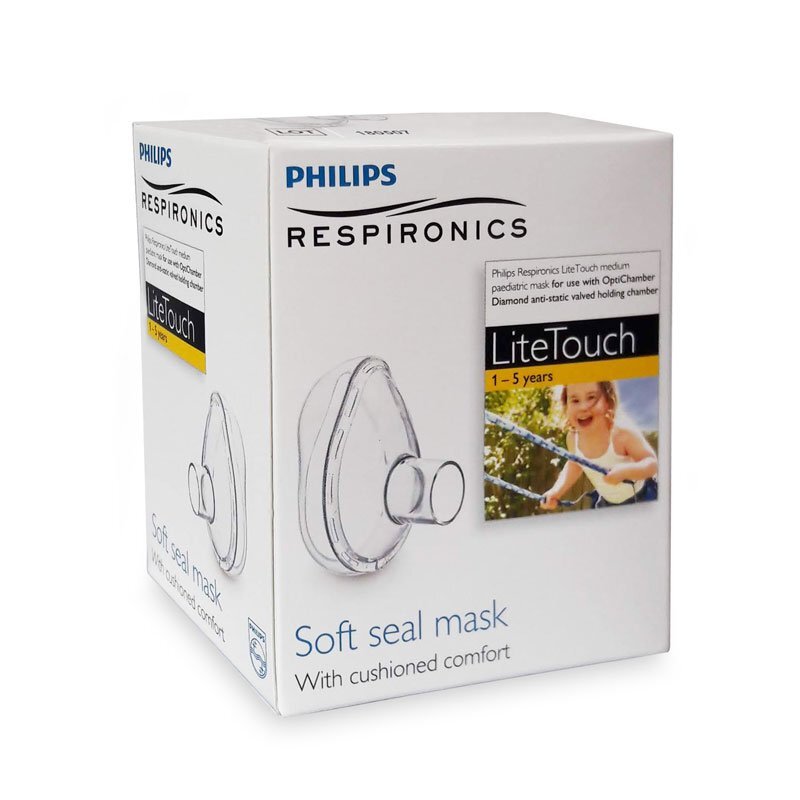Philips Respironics Masca medie LiteTouch 1-5 ani pentru Optichamber