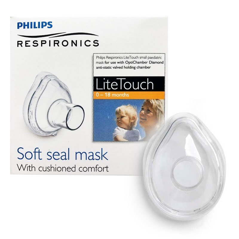 Philips Respironics Masca mica LiteTouch 0 - 18 luni pentru Philips Optichamber