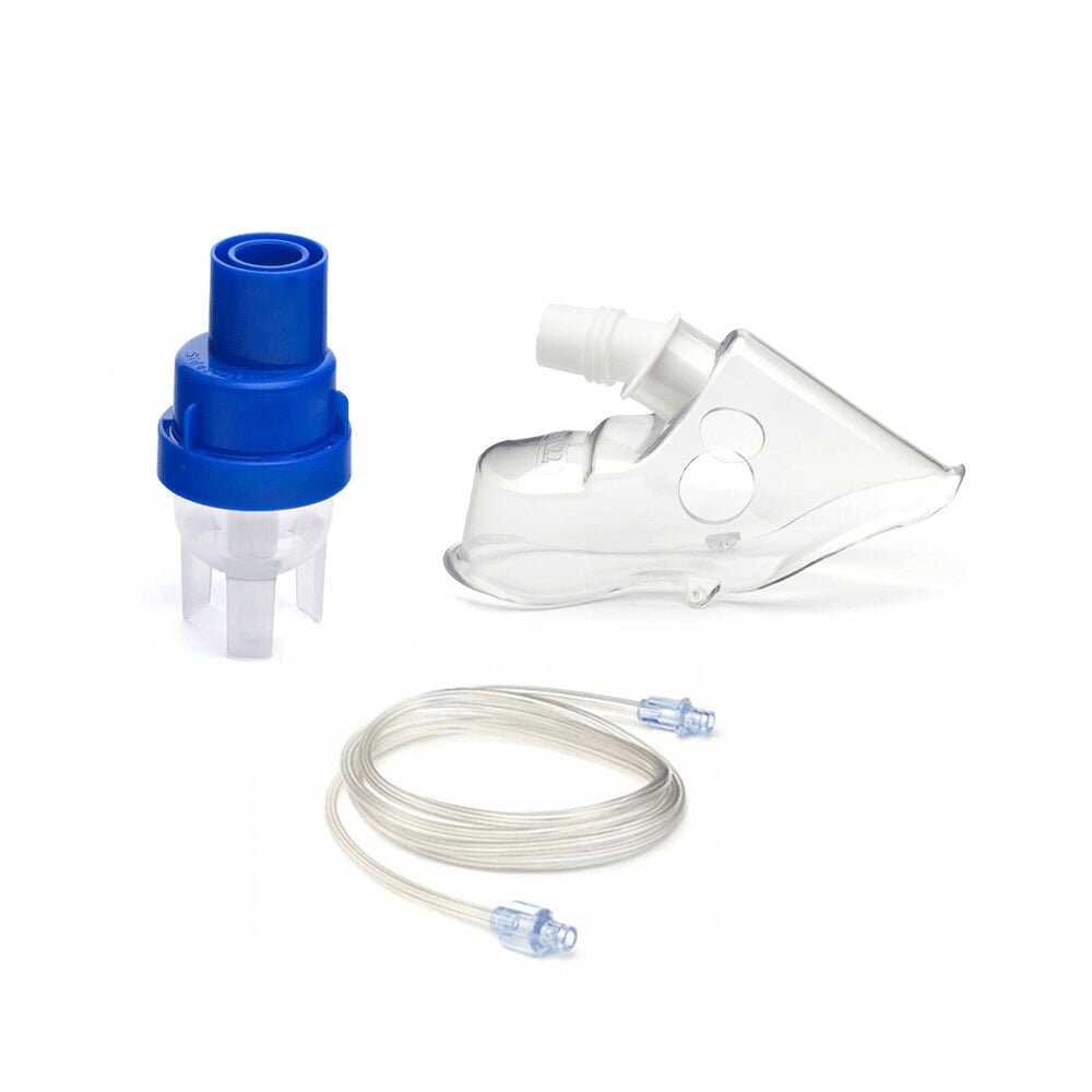 Philips Respironics Set kit accesorii 50 bucati SideStream cu masca de adulti pahar de nebulizare si furtun pentru aparatele de aerosoli cu compresor