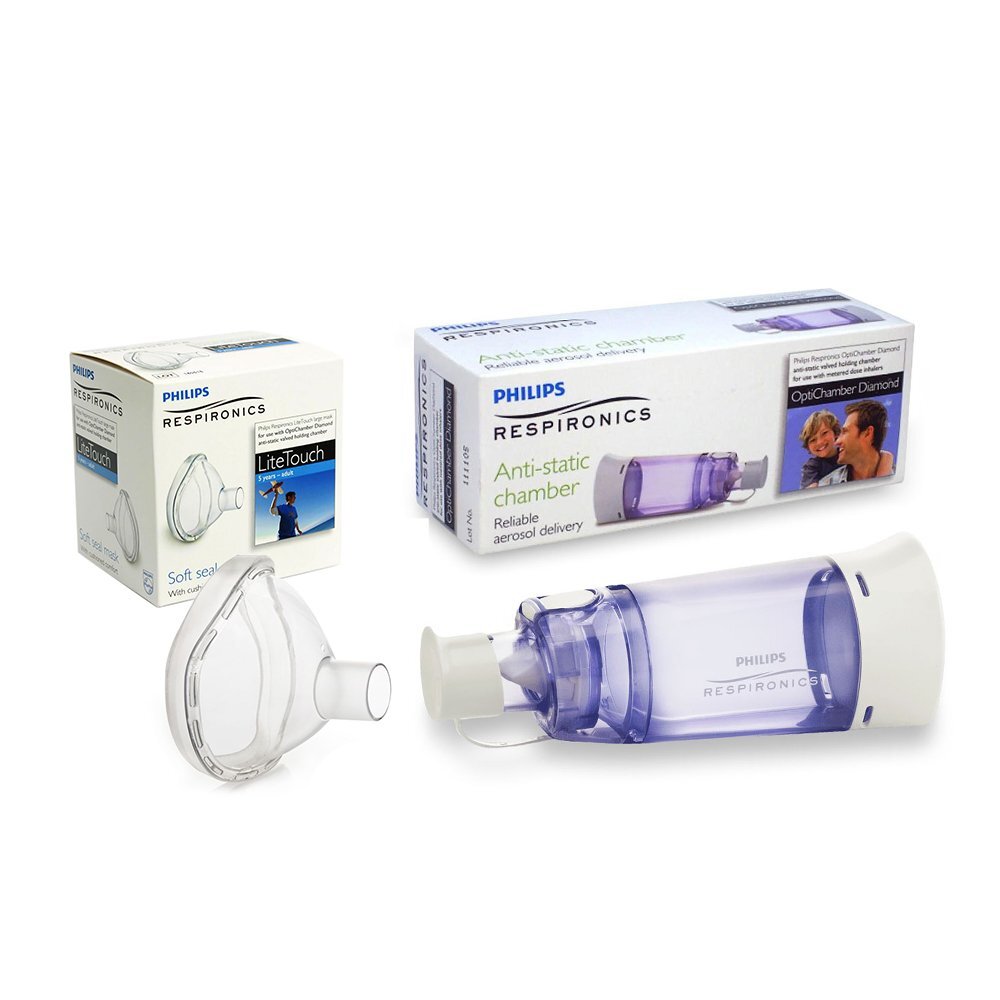 Philips Set camera de inhalare si masca large 5 ani - adulti LiteTouch Respironics
