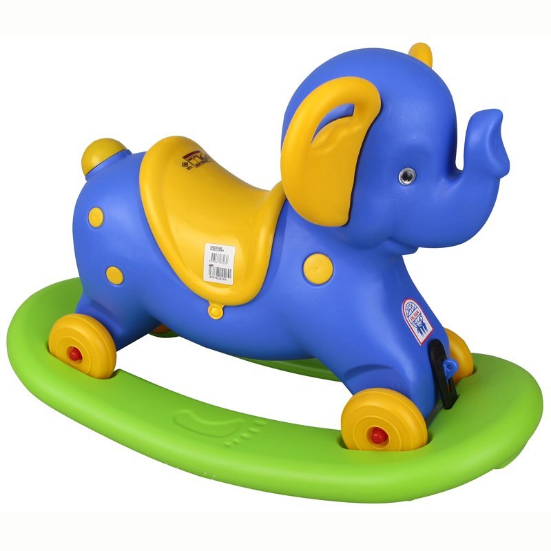 PILSAN Balansoar elefant 2 in 1 cu roti si platforma detasabila Blue