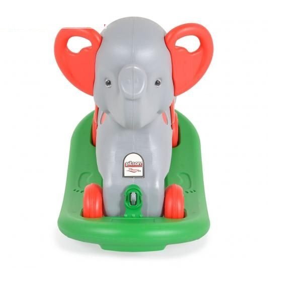PILSAN Balansoar elefant 2 in 1 cu roti si platforma detasabila Grey