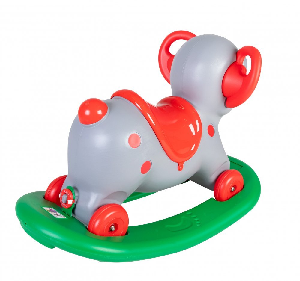 PILSAN Balansoar elefant 2 in 1 cu roti si platforma detasabila Grey