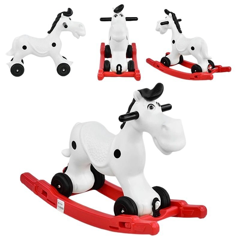 PILSAN Balansoar multifunctional 2 in1 pentru copii cu roti Cute Horsebaza detasabilamaterial rezistent utilizare interiorexterior