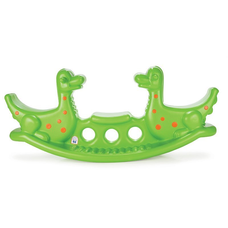 PILSAN Balansoar pentru 3 copii Dino Seesaw Green utilizare interiorexterior greutate admisa 50 kg dimensiune 140x39x58 cm