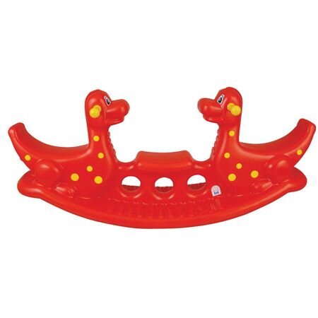 PILSAN Balansoar pentru 3 copii Dino Seesaw Rosu utilizare interiorexterior greutate admisa 50 kg dimensiune 140x39x58 cm