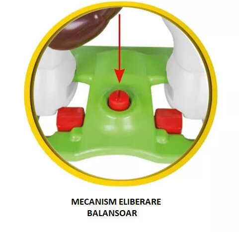 PILSAN Balansoar pentru copii 2in1 Rocking Donkey griverde