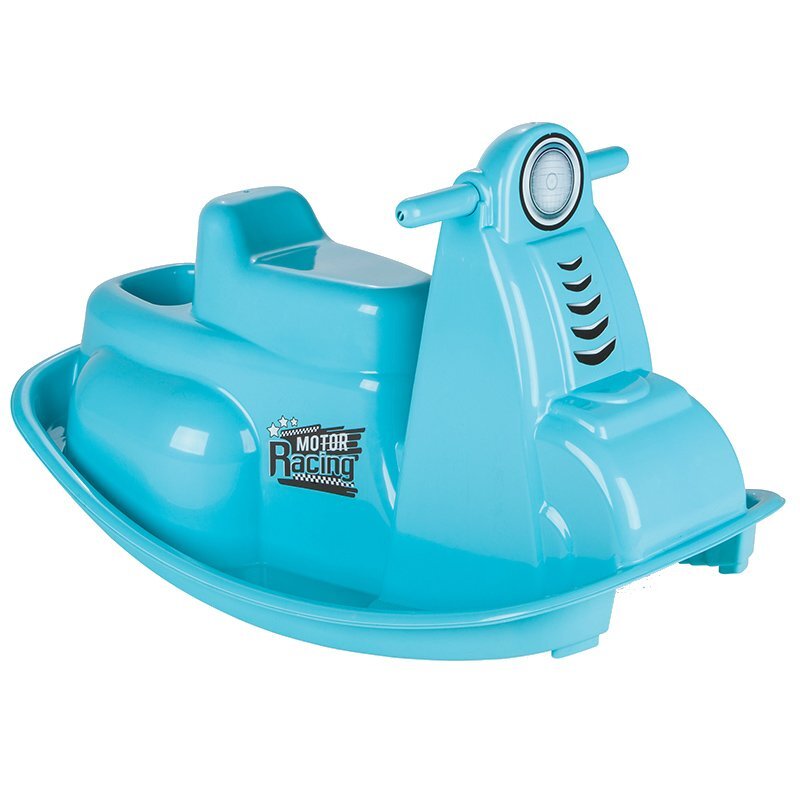 PILSAN Balansoar pentru copii Rocking Moto Blue cu manere ergonomicesistem antirasturnareplastic rezistent UVgreutate maxima suportata 35kg