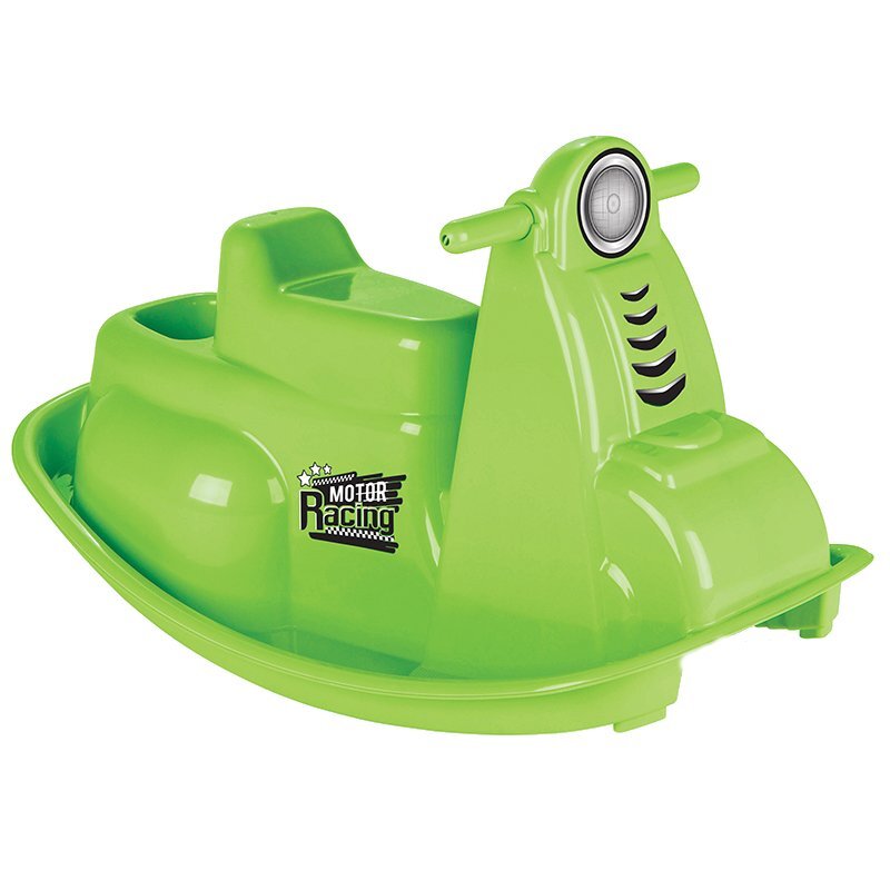 PILSAN Balansoar pentru copii Rocking Moto Green cu manere ergonomicesistem antirasturnareplastic rezistent UVgreutate maxima suportata 35kg