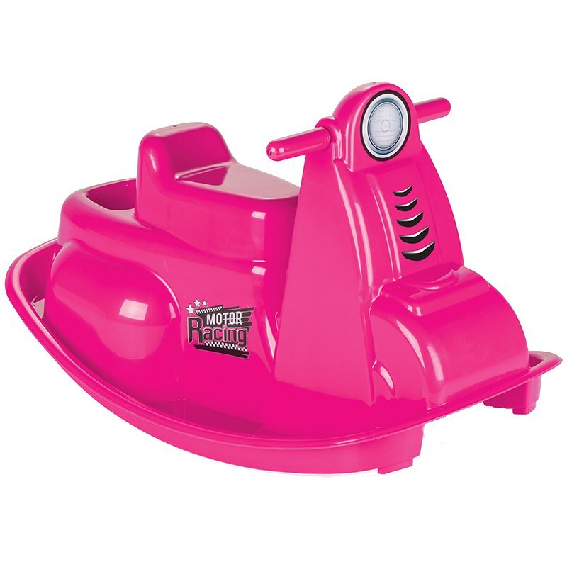 PILSAN Balansoar pentru copii Rocking Moto Pink cu manere ergonomicesistem antirasturnareplastic rezistent UVgreutate maxima suportata 35kg