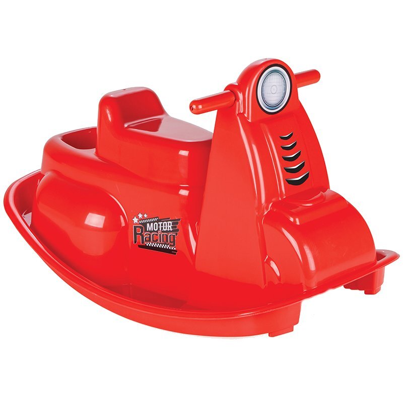 PILSAN Balansoar pentru copii Rocking Moto Red cu manere ergonomicesistem antirasturnareplastic rezistent UVgreutate maxima suportata 35kg