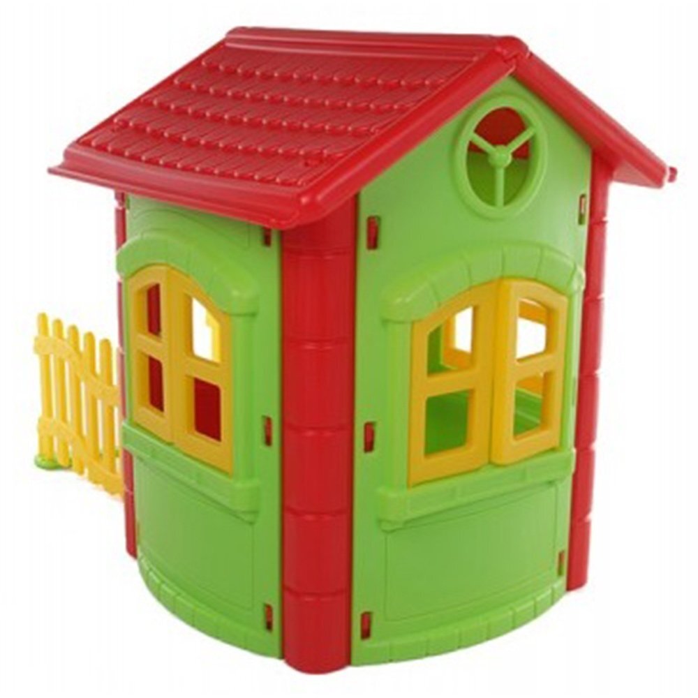 PILSAN Casuta de gradina pentru copii Magic House Green gardulet inclus utilizare interiorexteriorplastic rezistent UVdesign realistusa si ferestre functionale 112 x 172 x 131 cm