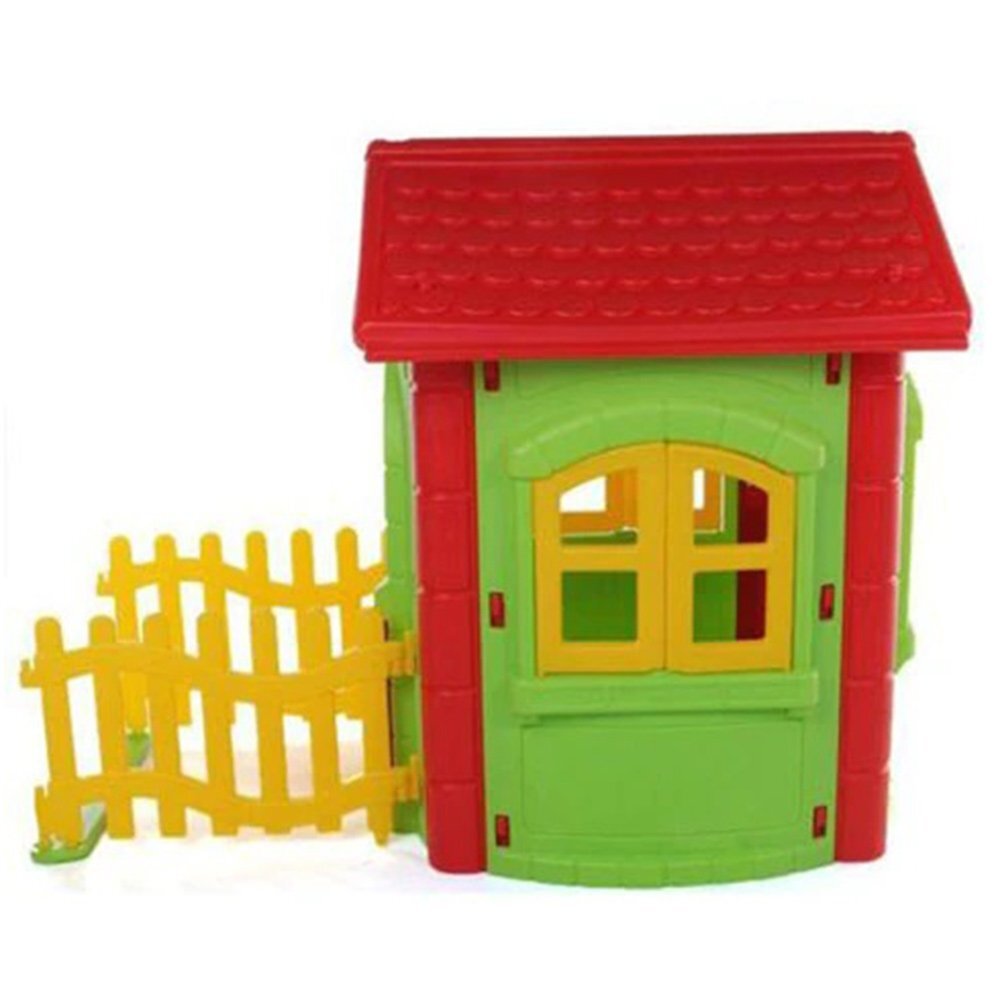 PILSAN Casuta de gradina pentru copii Magic House Green gardulet inclus utilizare interiorexteriorplastic rezistent UVdesign realistusa si ferestre functionale 112 x 172 x 131 cm