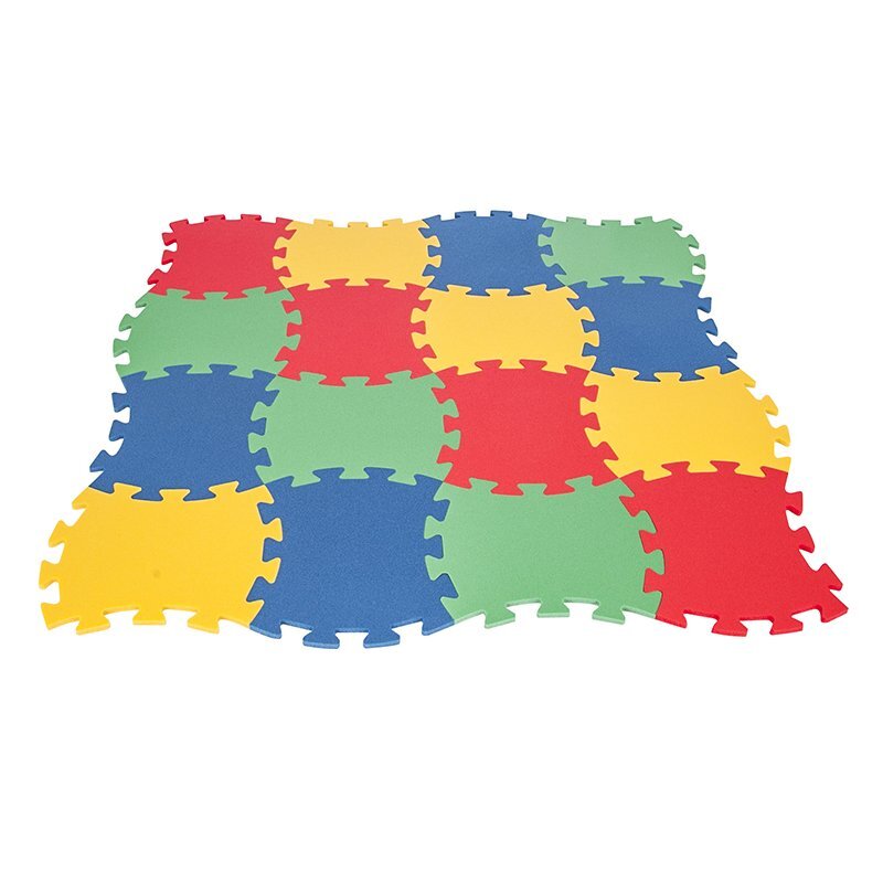 PILSAN Covoras puzzle pentru copii Polly Endless Play 16 piese din spuma termoizolantaculori luminoaseusor de curatat