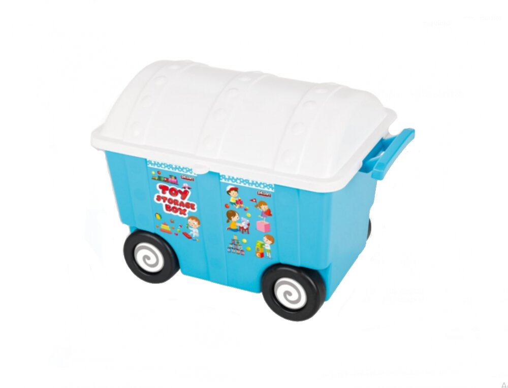 PILSAN Cutie depozitare cu maner si roti pentru jucarii Blue