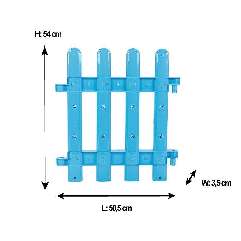 PILSAN Gardulet loc de joaca pentru copii Multi Fence Multicolor cu 10 elementemargini netede si rotunjite pliabil dimensiune element 50.5x54 cm
