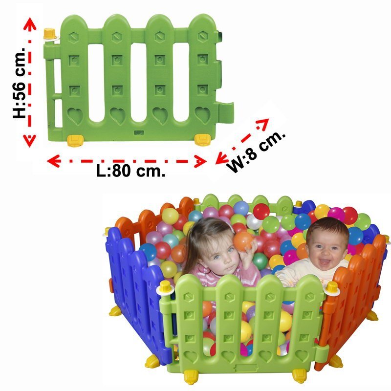 PILSAN Gardulet loc de joaca pentru copii Play Area Hedge cu 6 elementeusor de montat