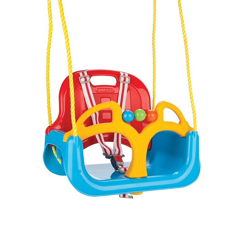 PILSAN Leagan Convertibil 3 variante in cutie Samba Blue bariera de protectie si spatar detasabile franghie cu lungime reglabila