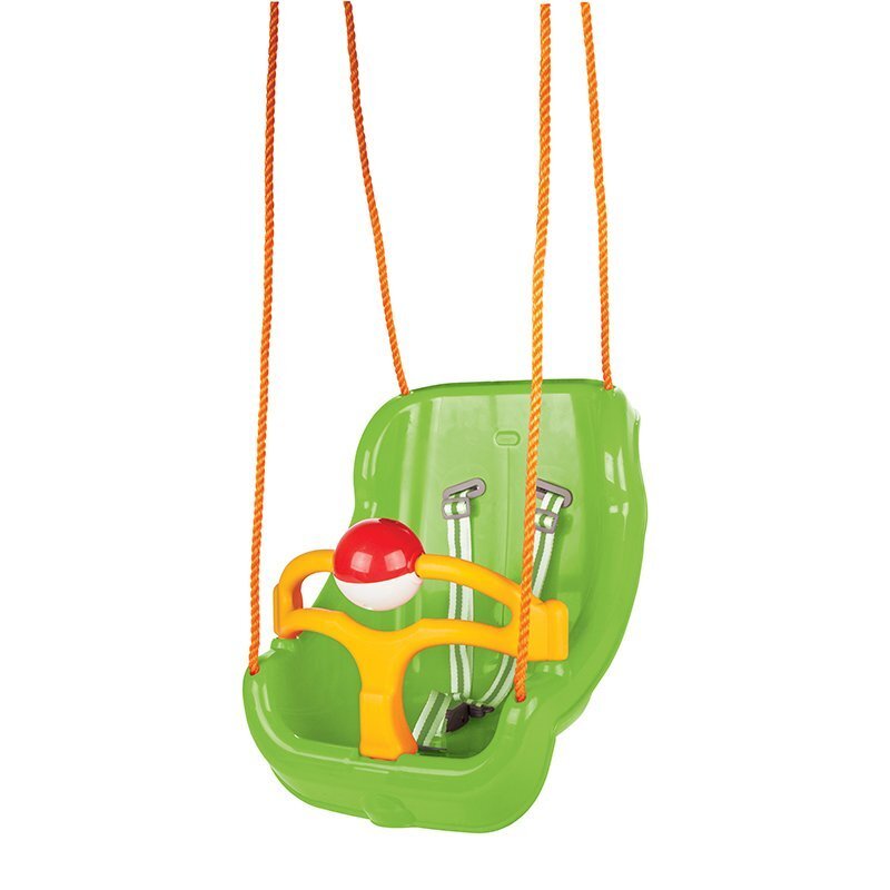 PILSAN Leagan mare pentru copii Big Swing Verde cu bara de protectie detasabilabila cu zornaitoarecenturi de sigurantafranghie 160cm reglabilagreutate maxima suportata 100kg