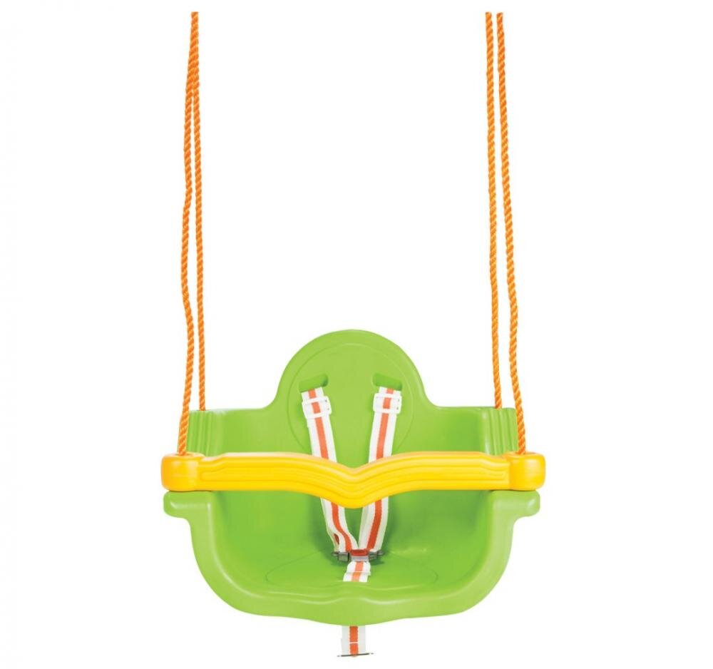 PILSAN Leagan pentru copii Jumbo Swing Green cu centura de siguranta si bara detasabilafranghie reglabilacapacitate maxima incarcare 150 kg