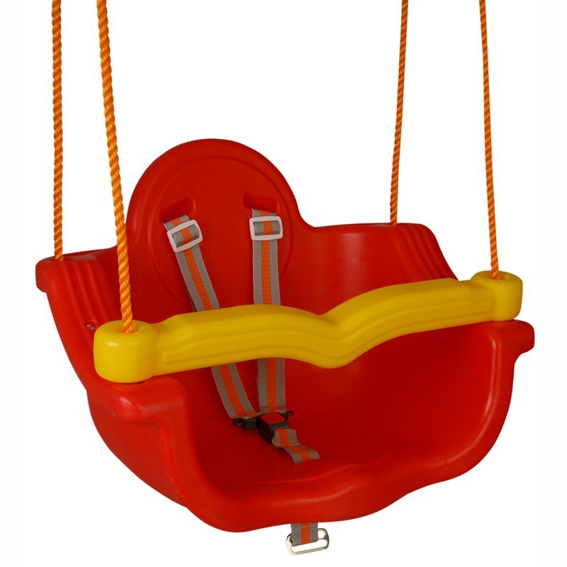 PILSAN Leagan pentru copii Jumbo Swing Red cu centura de siguranta si bara detasabilafranghie reglabilacapacitate maxima incarcare 150 kg