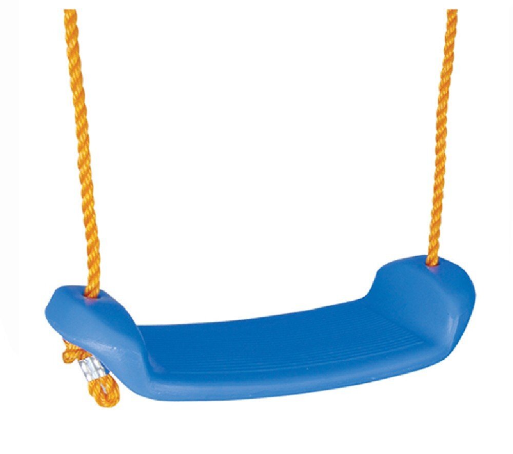 PILSAN Leagan suspendat pentru copii Blue sezut plastic rezistent corzi reglabile cu carabine metalice sarcina 35 kg