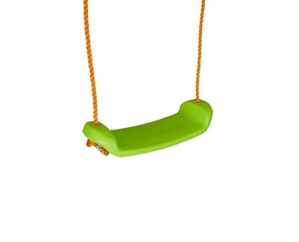 PILSAN Leagan suspendat pentru copii Verde sezut plastic rezistent corzi reglabile cu carabine metalice sarcina 35 kg