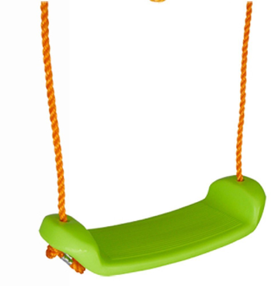 PILSAN Leagan suspendat pentru copii Verde sezut plastic rezistent corzi reglabile cu carabine metalice sarcina 35 kg