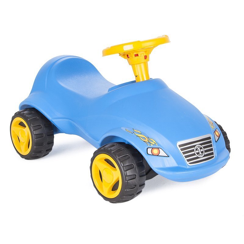 PILSAN Masinuta copii fara pedale Fast Car Blue cu claxon de la 3 ani pana la greutatea de 50 kg