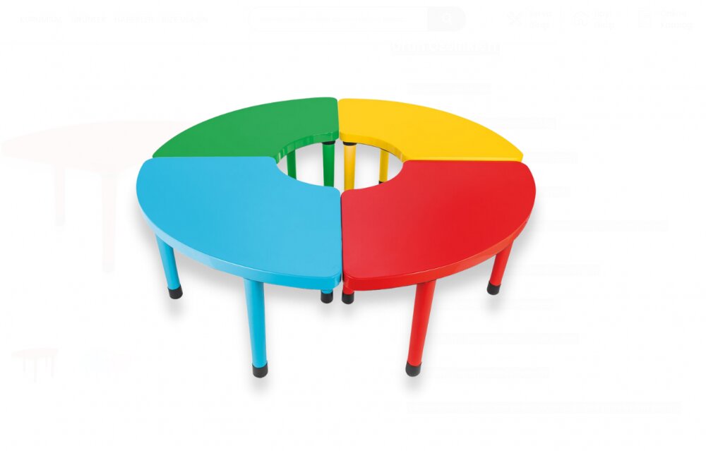 PILSAN Masuta cu inaltime reglabila Happy Table Red