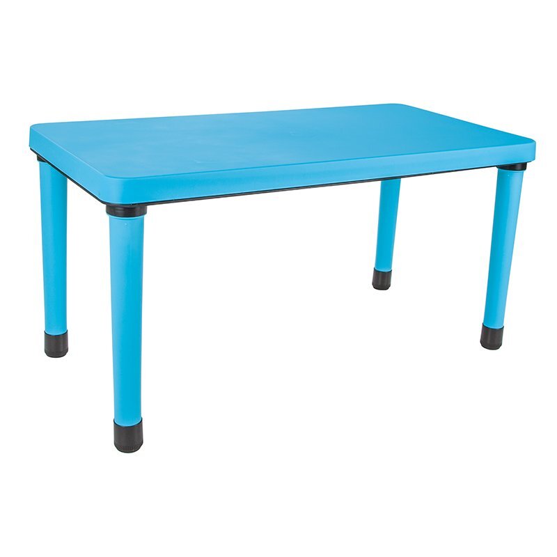 PILSAN Masuta pentru copii interiorexterior Happy Table Albastru 120x60cm pentru lectiiactivitaticapacitate 4 copiiplastic rezistentcolturi rotunjitepicioare antiderapanteutilizare acasagradinitecreseafterschool