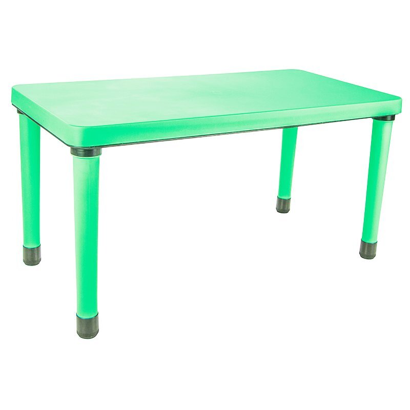 PILSAN Masuta pentru copii interiorexterior Happy Table Verde deschis 120x60cm pentru lectiiactivitaticapacitate 4copiiplastic rezistentcolturi rotunjitepicioare antiderapanteutilizare acasagradinitecreseafterschool