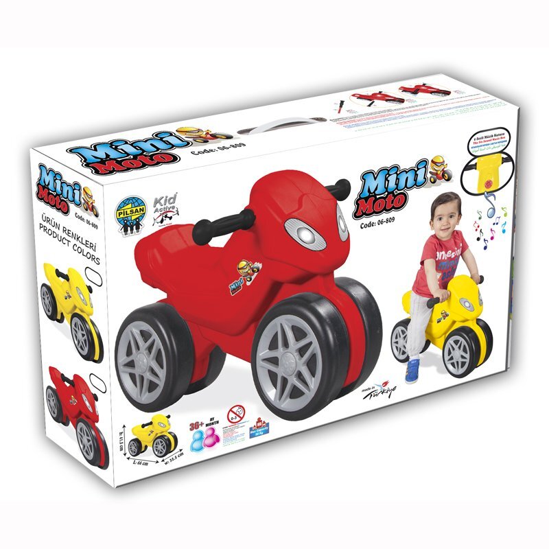 PILSAN Motocicleta copii fara pedale Mini Moto cu sunete si greutate maxima admisa 50 kg