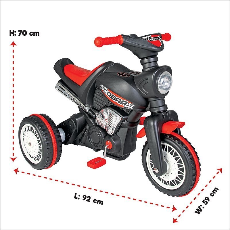 PILSAN Motocicleta cu pedaletransmisie pe lant de la 3 ani pana la 35kg Cobra