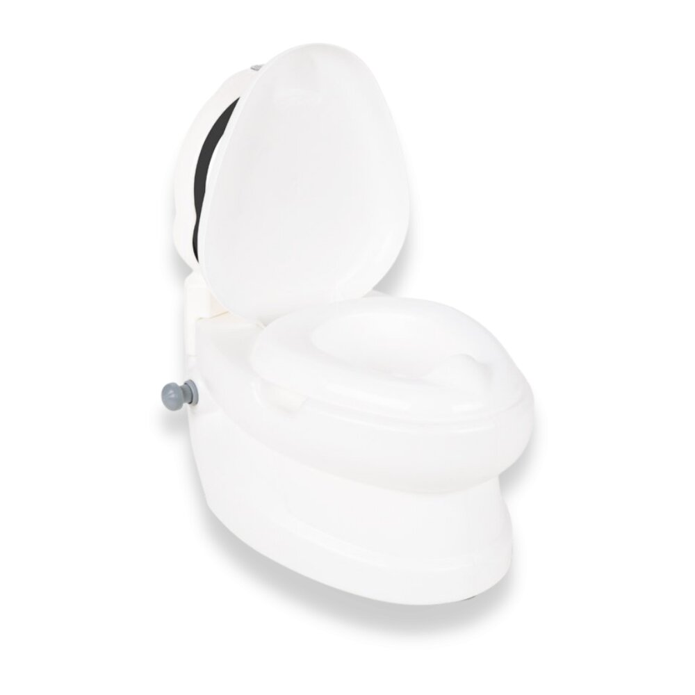 PILSAN Olita educationala muzicala Pinguin cu baza antialunecaresuport hartie igienica si vas colectare detasabildesign ergonomiccutie muzicala iluminata cu efect de sunet sifon