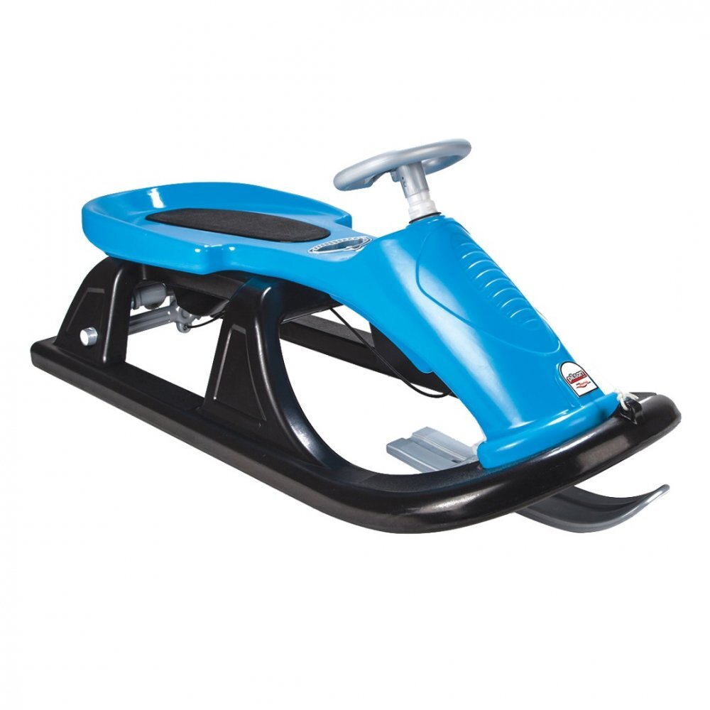 PILSAN Sanie pentru copii Super Snow Blue cu volansistem de franaredesign ergonomicrezistenta la inghet -32gradegreutate admisa 100kgsnur cu maner inclus