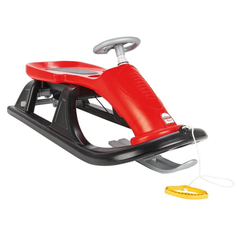 PILSAN Sanie pentru copii Super Snow Red cu volansistem de franaredesign ergonomicrezistenta la inghet -32gradegreutate admisa 100kgsnur cu maner inclus
