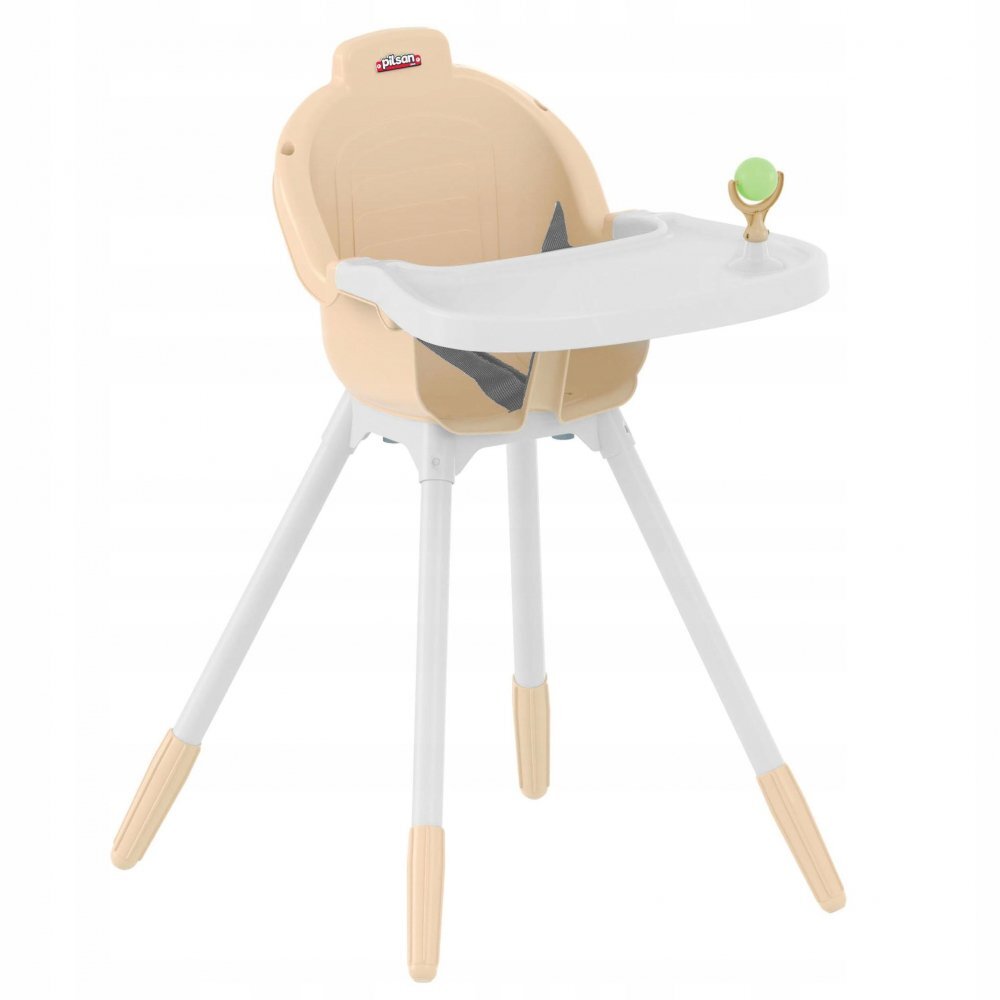 PILSAN Scaun de masa pentru copii Comfort Beigetavita detasabila spatioasacentura de sigurantamontaj rapidgreutate admisa 40 kg
