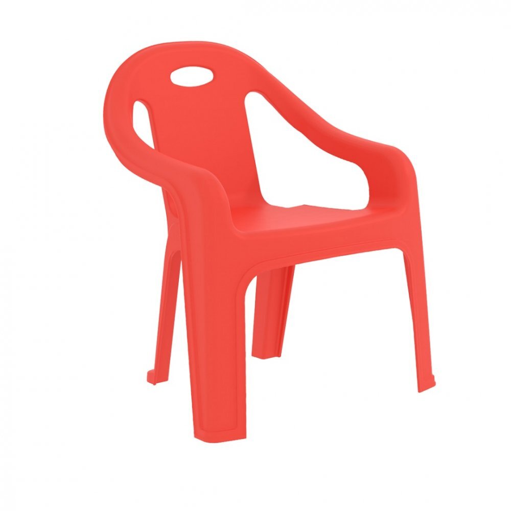 PILSAN Scaunel interiorexterior cu spatar si cotiere ergonomice pentru copiimargini rotunjite pentru sigurantagreutate suportata 50 kgutilizare acasa sau cresegradinite Comfort Rosu