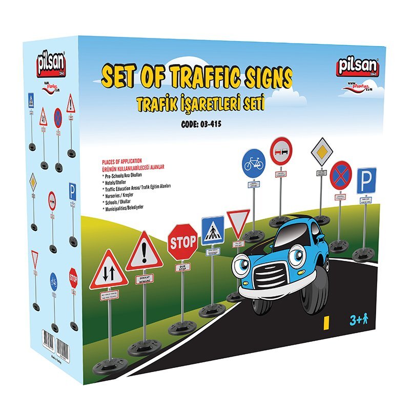 PILSAN Set 10 Semne de circulatie mari